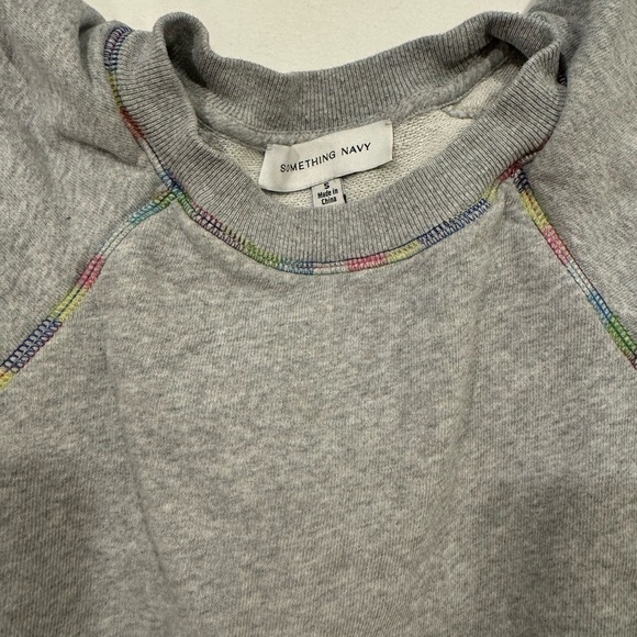 Something Navy Ruffle Sweat Set - Picture 2 of 3